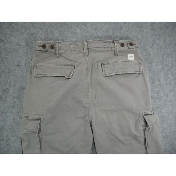 American Eagle Cargo Pants Mens 32x30 Actual 32x26 Gray Slim Lived In Flex - Picture 15 of 16